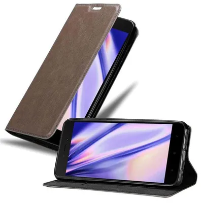 Image de Cadorabo Housse pour Xiaomi RedMi 5A Housse marron pour téléphone portable Etui Case Cover Fermeture magnétique