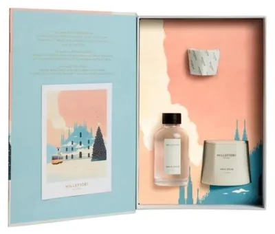 Productafbeelding van Kerstgeschenkset: geurkaars en geursticks, 100 ml, ORO E SPEZIE, Millefiori Milano