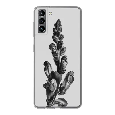 Produktbild von MuchoWow® Handyhülle Schutzhülle Hülle für Samsung Galaxy S21 Plus Pflanze - Schwarz - Weiß - Abstrakt Silikon Softcase Handy Hülle - Handy-Tasche