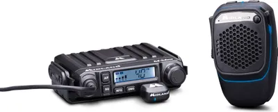Immagine prodotto di Midland - Microfono Wireless Bluetooth Dual Mike per CB Talk e Vivavoce Camion/Auto/Camper con Modalità Analogica e Digitale, Altoparlante Super Bass 3W, DSP, Supporto e Light Ring, Cavo USB Ricarica