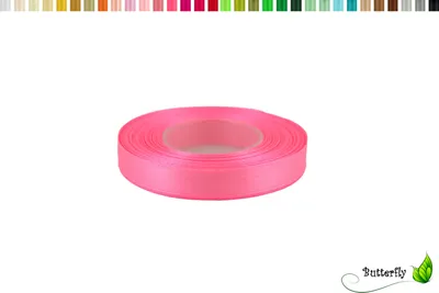 Produktbild von Satinband 12mm x 32m Rolle, Farbe:039 rosa