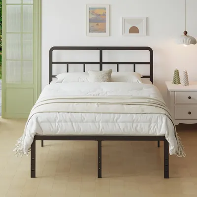 Immagine prodotto di Struttura del letto in metallo, dimensioni 120x190 cm, con testiera sagomata