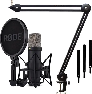 Produktbild von Rode NT1 5th Generation Mikrofon Schwarz mit Stativ-Arm