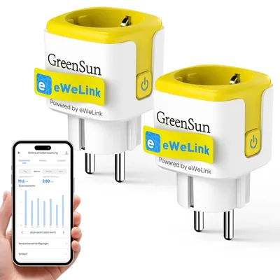 Immagine prodotto di Presa intelligente WiFi - Con misuratore di consumo - Controllo vocale - Compatibile con app eWeLink - Programmazione oraria