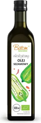 OLEJ SEZAMOWY TŁOCZONY NA ZIMNO BIO 500 ml - BATOM