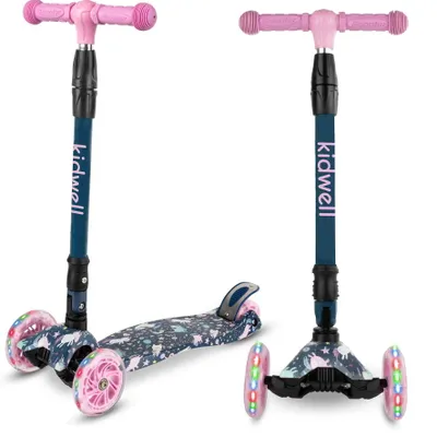 Produktbild von COIL Kinderroller, Dreiradscooter, Tretroller, Dreirad-Balance-Roller, Cityroller, VENTO, ABEC-7-Lager, 3-stufige Lenkradverstellung, LED-Räder, Magic