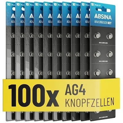 Zdjęcie produktu dla Baterie guzikowe AG4 LR66 alkaliczne 1 5V zestaw 100 szt