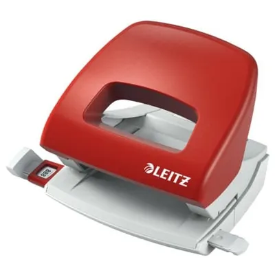 Produktbild von LEITZ Locher f.16Blatt rot mit Anschlagschiene