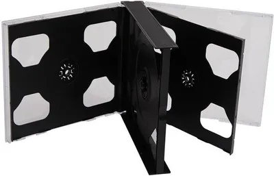 Immagine prodotto di Contenitore per CD/DVD con 5 scomparti - Profondità 25 mm - Capacità per 5 dischi - Include 2 vassoio doppio - Cassetto per CD