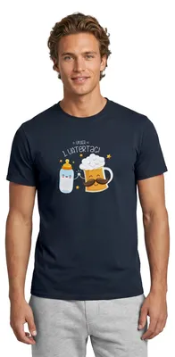 Produktbild von Spreadshirt Unser 1. Vatertag Vatertagsgeschenk Geschenk Bester Papa Männer T-Shirt, S, Navy