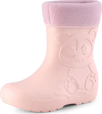Produktbild von Ladeheid Eva Kinder Jungen Mädchen Gummistiefel Regenschuhe gefüttert LA-CA-11 (Puderrosa, 32/33 EU)