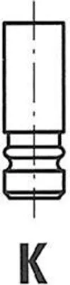 Produktbild von FRECCIA R4097/RCR Auslassventil Ø41,8mm 181,5mm