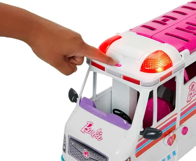 Produktbild von Mattel Barbie Krankenwagen und Klinik 2 in 1 HKT79