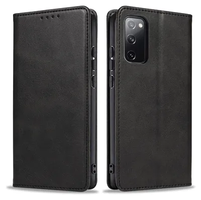 Produktbild von Handyhülle für Samsung Galaxy S20 FE Kunstleder Flip Cover Hülle Klapphülle Case Kartenfach Farbe: Schwarz