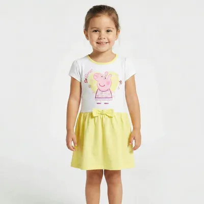 Produktbild von Peppa Wutz Kinder Mädchen Sommerkleid – Gelb / 116