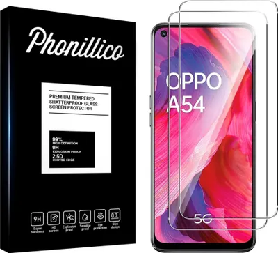 Image de Verre trempé pour Oppo A54 5G [2 pièces] Film de protection d'écran anti-rayures verre résistant Phonillico®