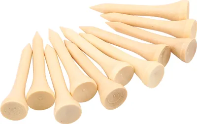 Immagine prodotto di 100 tee da golf in legno da 4,2 cm, ecologici, proteggono il driver per tiri più lunghi