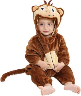 Productafbeelding van Unisex Winter Dieren Baby's Romper met Capuchon voor 3-36 Maanden