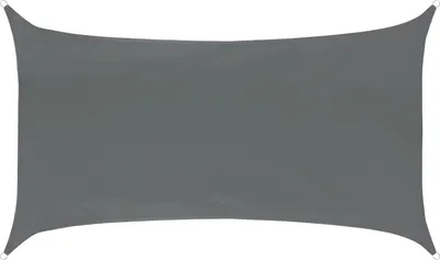Produktbild von SVITA Sonnensegel viereckig wasserdicht 160g/m² UV50+ Sonnenschutz Dunkelgrau 2x4m