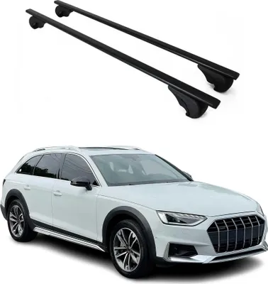 Produktbild von Dachträger Grundtäger für Audi A4 B9 Allroad 2016-2025 75kg Metall Schwarz 2 tlg