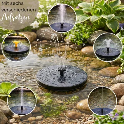 Immagine prodotto di Set fontana solare da esterno 45 cm, grigio