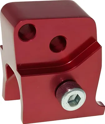 Produktbild von Vicma Höherlegungssatz CNC 2-Loch rot kompatibel mit Peugeot liegend