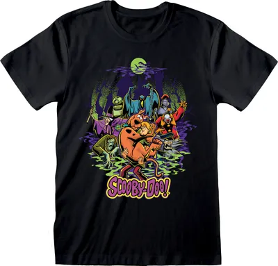 Productafbeelding van Scooby Doo T-shirt met schurkenprint, maat S