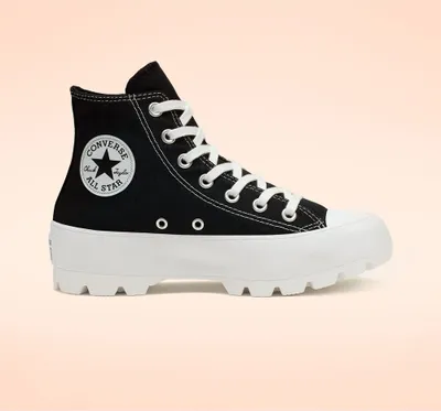 Image de Baskets montantes unisexes Converse CTAS Lugged Hi 565901C Noir, pointure : 42,5 EU
