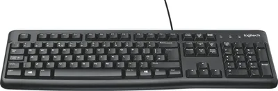 Obrázok produktu pre Logitech 920-002489, Plná veľkosť (100 %), Kábel, USB, QWERTZ, Čierna