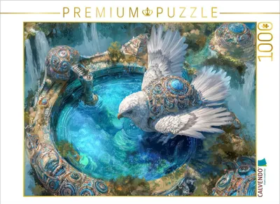 Produktbild von CALVENDO Puzzle Fantasiekreaturen am Wasser | 1000 Teile Lege-Größe 64x48cm Foto-Puzzle für glückliche Stunden