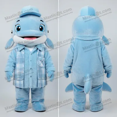 Immagine prodotto di Costume MASTICOT Gonfiabile da Delfino Blu Giocoso