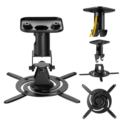 Obrázek produktu pro Stropní držák pro projektory Maclean, ocelová konstrukce, rozsah 180–310 mm, nosnost až 15 kg, model MC-208 B, Obrázek vytvořený pomocí AI
