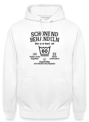 Produktbild von Spreadshirt 60. Geburtstag | Der Alte Sack Ist 60 Uni Hoodie, M, Weiß