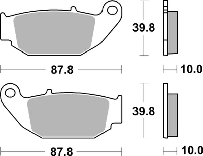 Produktbild von Bremsbeläge Kh629 Street Ceramic Farbe Schwarz Passend Für: Für Honda Cb 125 R / 300 R 18-, Crf 250 L 13-17, Suzuki G