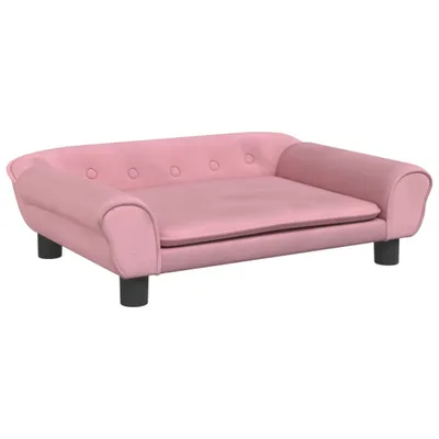 Produktbild von vidaXL Hundebett Rosa 70x48x22 cm Samt
