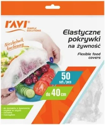 Immagine prodotto di Ravi Coperchi flessibili per alimenti 50 pz. Riutilizzabili Pe