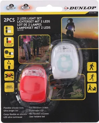 Immagine prodotto di Lampada per bicicletta Dunlop led 2 colori