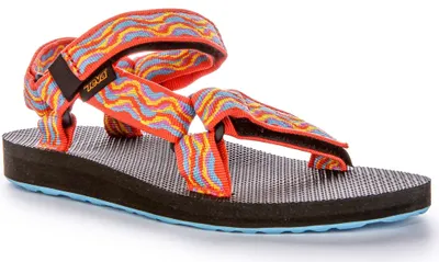 Produktbild von Teva Original Revive 80s Ins Beste Gateway Remade VG Damen Vegane Sandalen in Rot Multi – 4 UK - 37 EU - 6 US / Red Multi