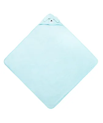 Produktbild von Sensillo - Baby-Handtuch mit Kapuze 100x100cm, Baby-Bademantel, Hund - Blau