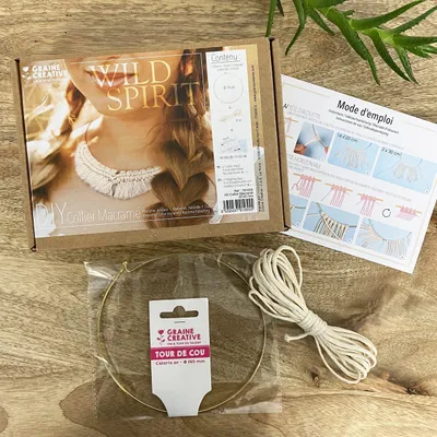 Image de DIY - Coffret collier en macramé