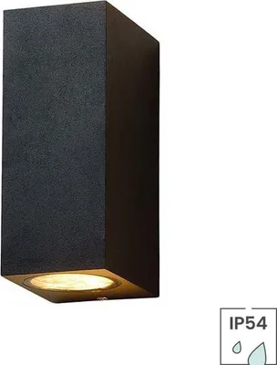 Produktbild von Außenleuchte Cannes | GU10 Fassung | IP54 | Up- & Downlight | Mattschwarz