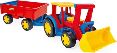 Zdjęcie produktu dla Wader 66300 Gigant Traktor Spychacz + Przyczepa
