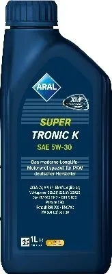 Produktbild von 1 Liter ARAL 5W-30 SuperTronic K BMW Longlife-04 MB 229.31 MB 229.51 Porsche C30 VW 504 00 VW 507 00