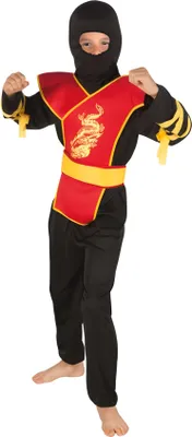 Immagine prodotto di Set di costumi da maestro ninja per bambini di 7 - 9 anni