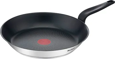 Produktbild von Tefal E3090604, Rund, Schwarz, Edelstahl, Edelstahl, Keramik, Elektro, Gas, Induktion, China, 28 cm