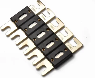 Immagine prodotto di A0110 5 PCS 300A Fusibile ANL a biforcazione grande placcato oro per auto