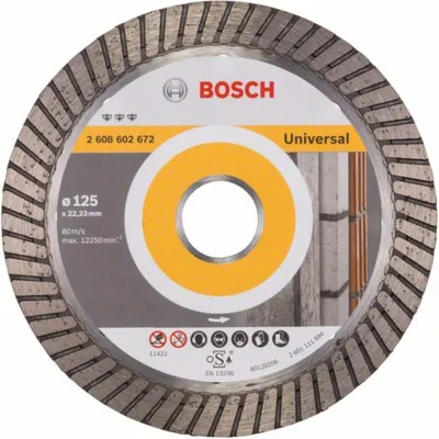 Produktbild von Bosch Diamanttrennscheibe Best for Turbo, 125 x 22,23 x 2,2 x 12 mm 2608602672