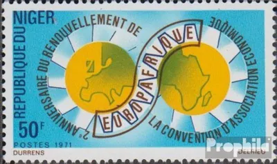 Produktbild von Briefmarken Niger 1971 Mi 299 (kompl.Ausg.) postfrisch Europafrique