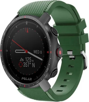 Produktbild von Strap-it Polar Grit X Pro Twill Silikonarmband (Armeegrün)