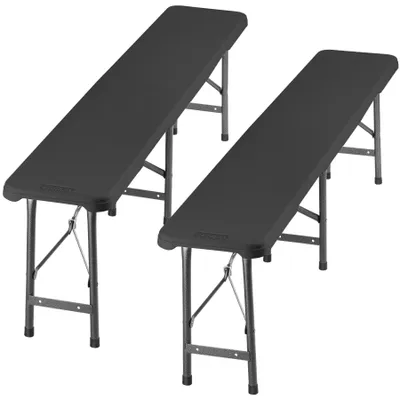 Produktbild von tectake® 2er Set Bierbank Panja gummierte Tragegriffe